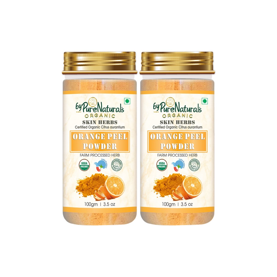 Natural Herbal Organic Orange Peel Powder pack of 2